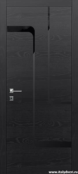 Итальянские двери Contemporary P2L (Black) от Lanfranco
