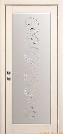 Межкомнатная ламинированная дверь Uniqa SV (выбеленный дуб) от Lanfranco (Италия)